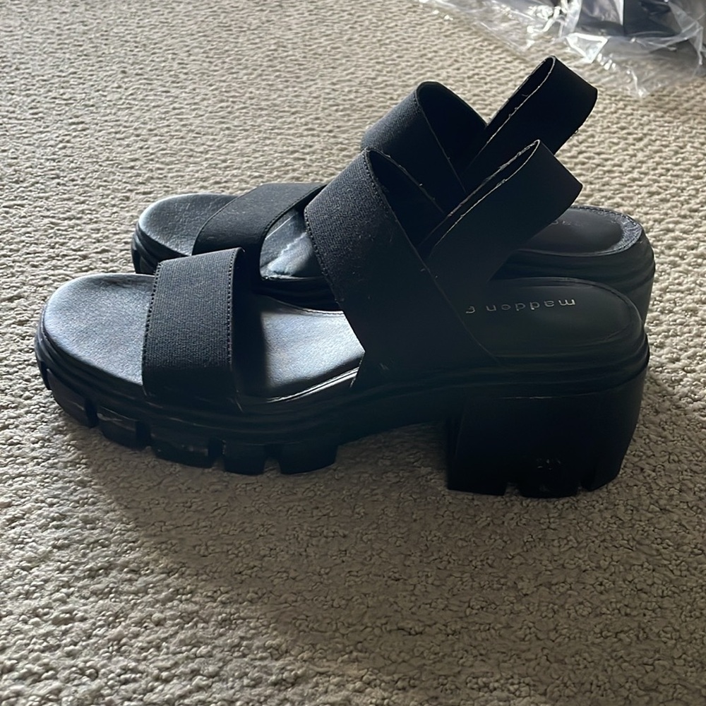 Madden Girl Black Strappy Sandals